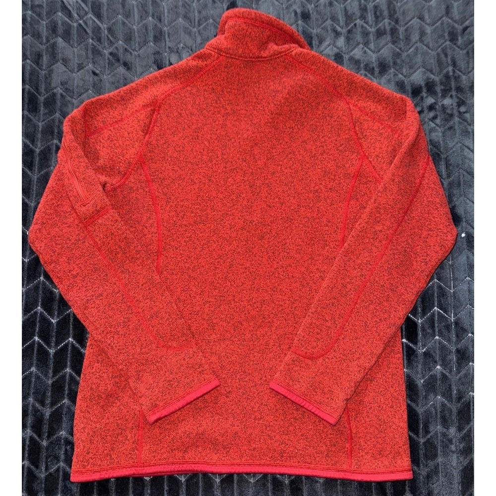 Patagonia Womens Sweater 1/4 Zip Red Pullover Fleece Better Sweater Size Large - Picture 6 of 9